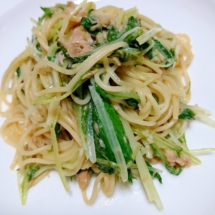 水菜のパスタ